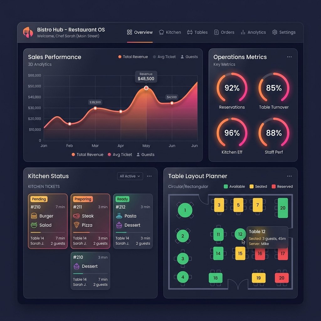 Culinary Analytics POS on desktop and mobile